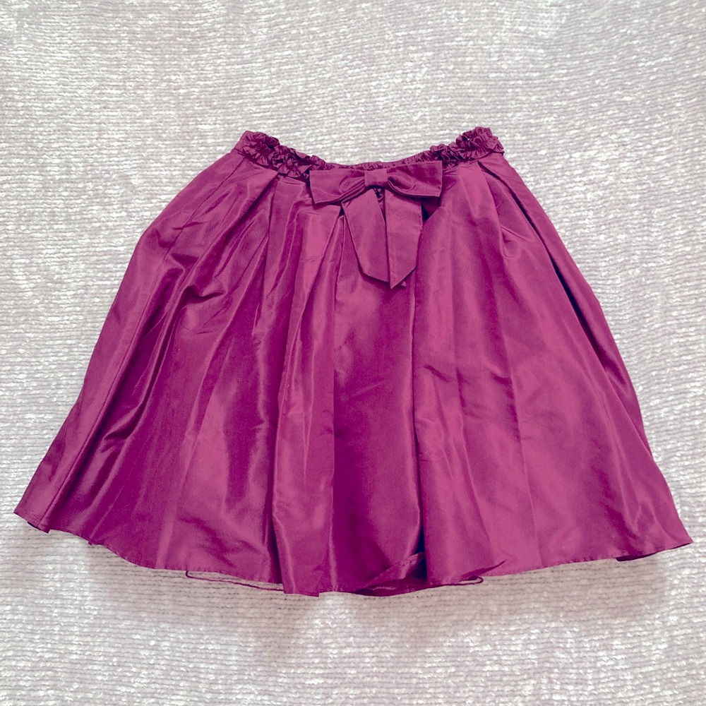 Crewcuts Silk Skirt, Plum, Bow, Ruffle, Party, Holiday Girls 6 Easter